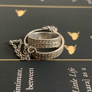 Sterling Silver Double Ring
